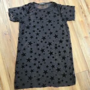 PRETTY LITTLE THING VELVET STAR MESH DRESS SUMMER FESTIVAL RAVE